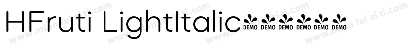 HFruti LightItalic字体转换